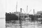 S.S. Admiral Evans, f.k.a. S.S. Buckman, docked in Yukutat, Alaska, 13 years after the piracy incident.